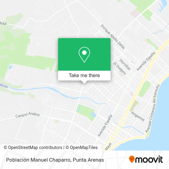 Población Manuel Chaparro map