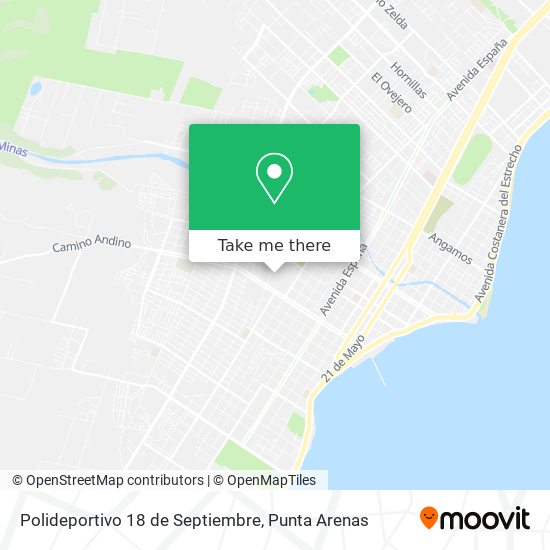 Polideportivo 18 de Septiembre map