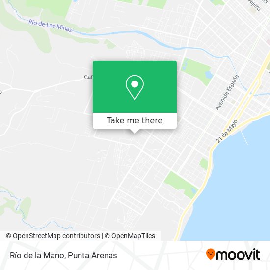 Mapa de Río de la Mano