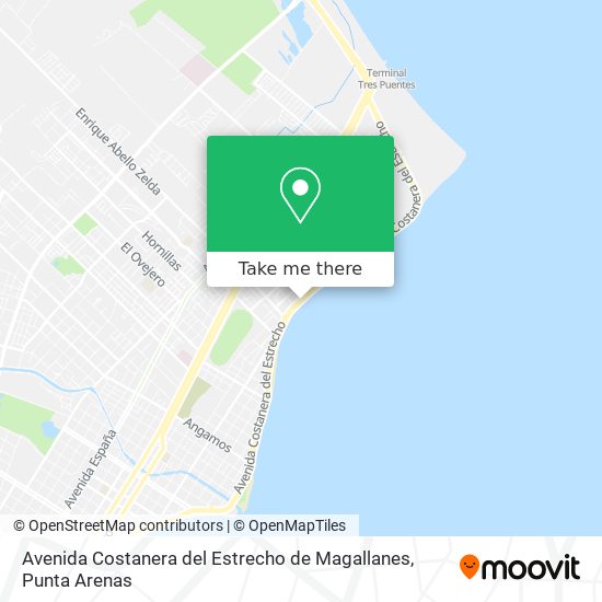 Mapa de Avenida Costanera del Estrecho de Magallanes