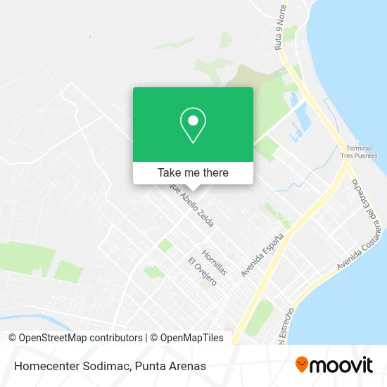 Homecenter Sodimac map