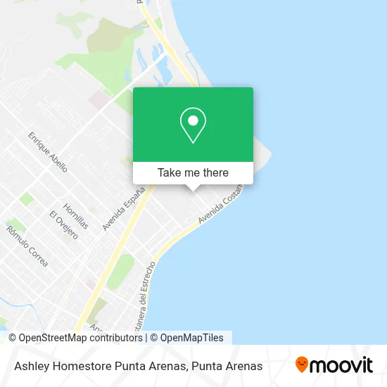 Ashley Homestore Punta Arenas map