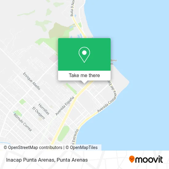 Inacap Punta Arenas map