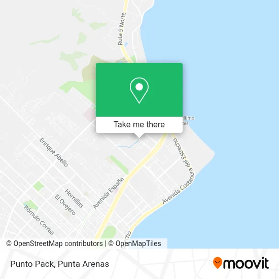 Punto Pack map