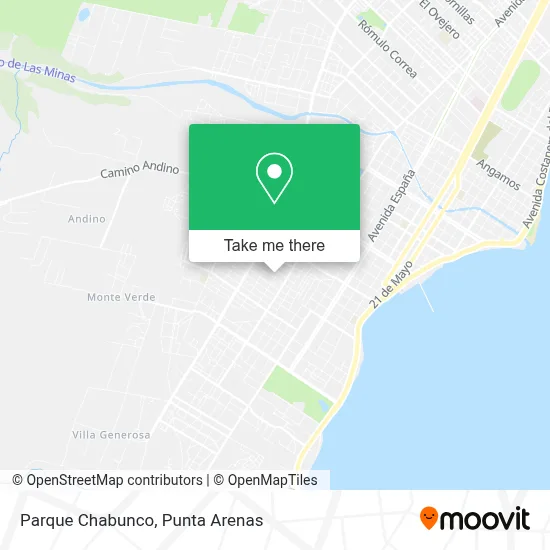 Parque Chabunco map