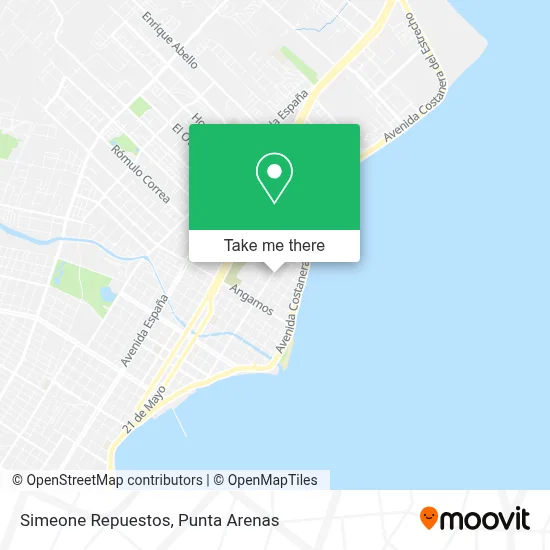 Simeone Repuestos map