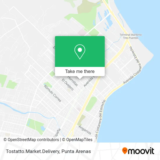 Tostatto.Market.Delivery map