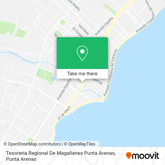 Tesoreria Regional De Magallanes Punta Arenas map