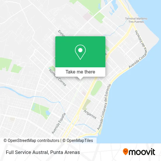 Full Service Austral map