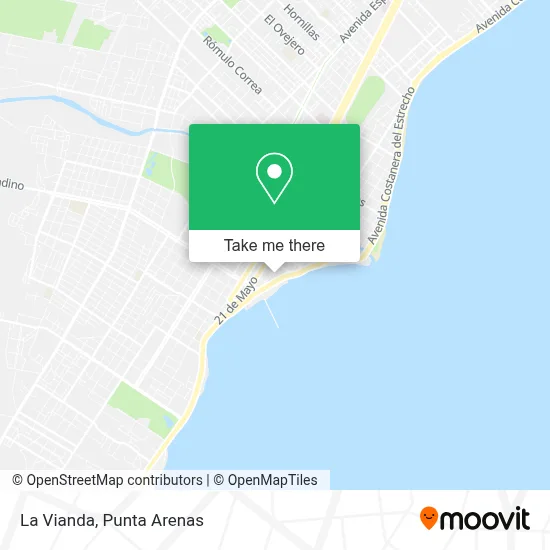 La Vianda map