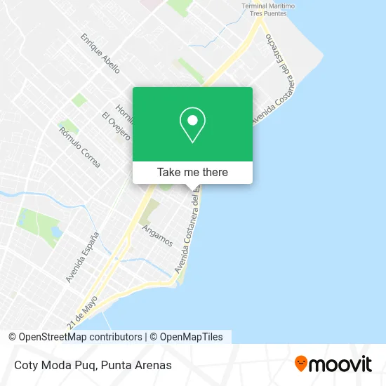 Coty Moda Puq map