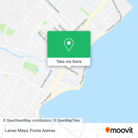 Lanas Mayú map