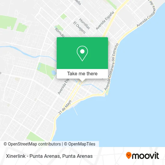 Xinerlink - Punta Arenas map