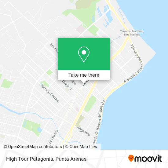 High Tour Patagonia map