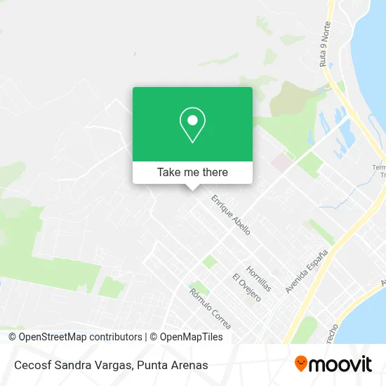 Cecosf Sandra Vargas map