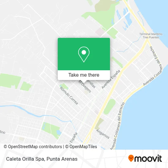 Caleta Orilla Spa map