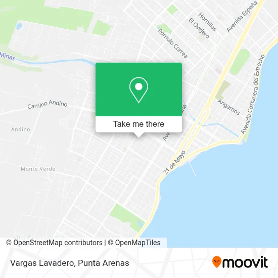 Vargas Lavadero map