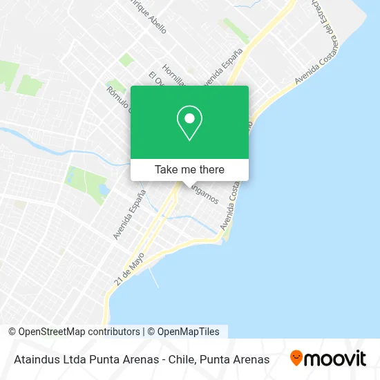 Ataindus Ltda Punta Arenas - Chile map