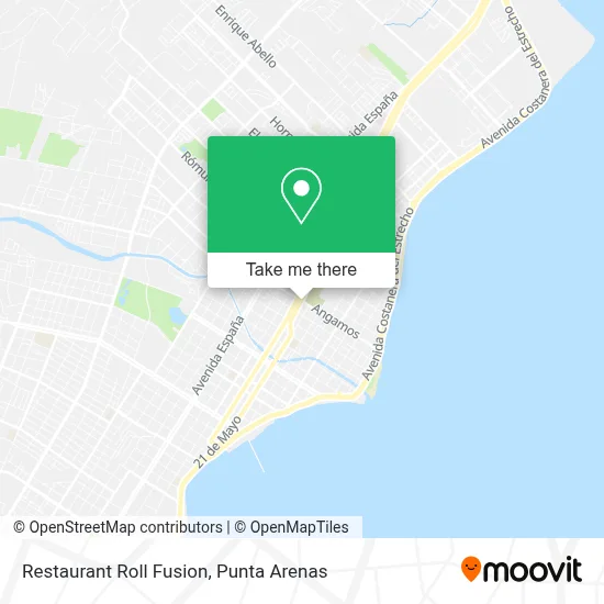 Restaurant Roll Fusion map