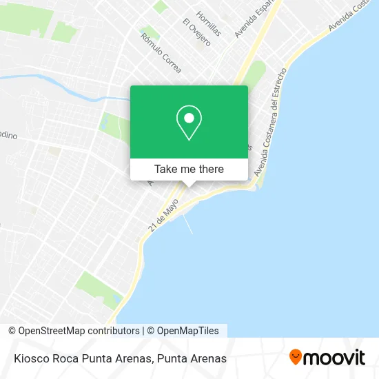 Kiosco Roca Punta Arenas map
