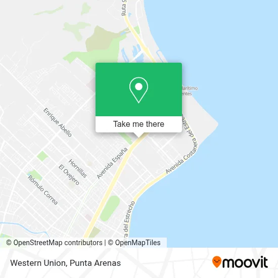 Western Union map