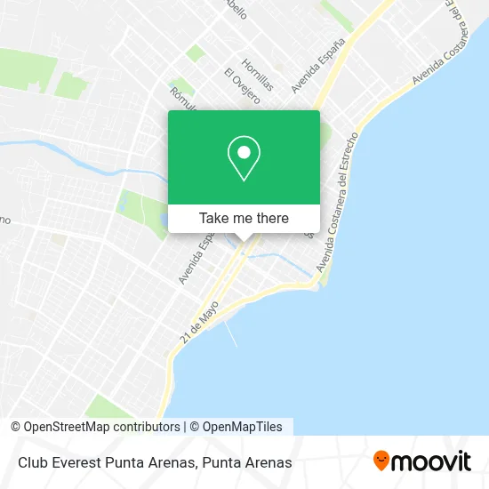 Club Everest Punta Arenas map