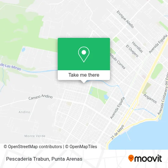 Pescadería Trabun map