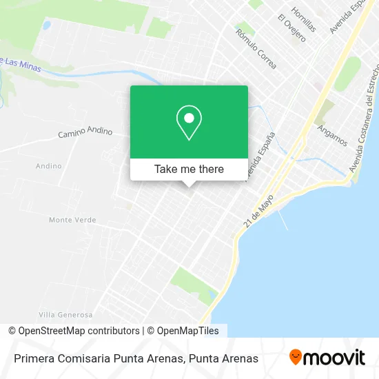 Primera Comisaria Punta Arenas map