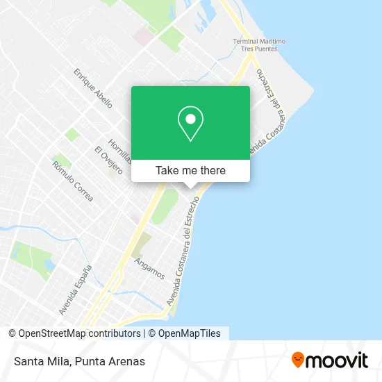 Santa Mila map