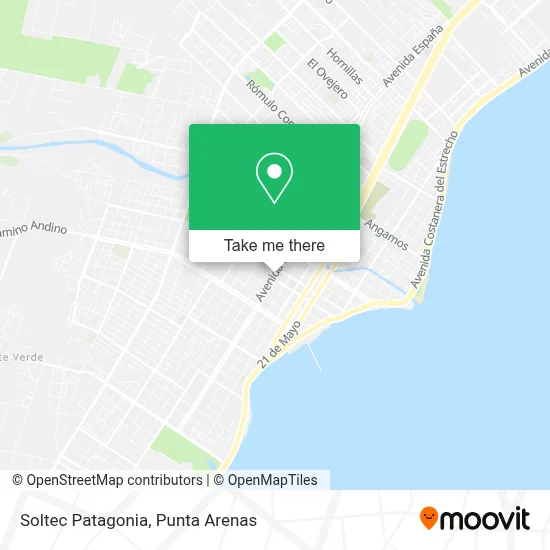Soltec Patagonia map