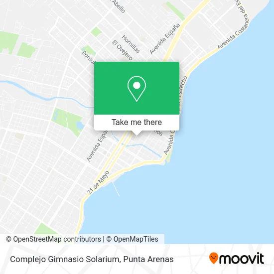Complejo Gimnasio Solarium map