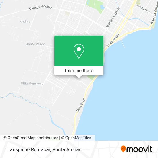Transpaine Rentacar map