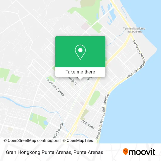Gran Hongkong Punta Arenas map