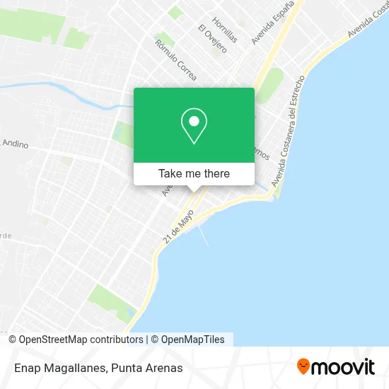 Enap Magallanes map