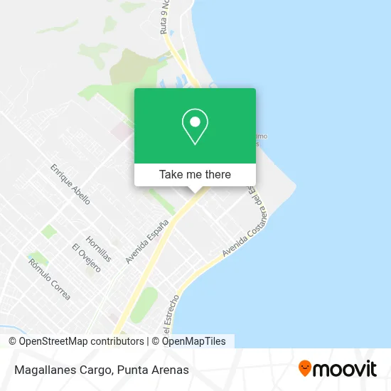 Magallanes Cargo map