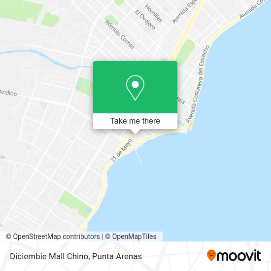 Diciembie Mall Chino map