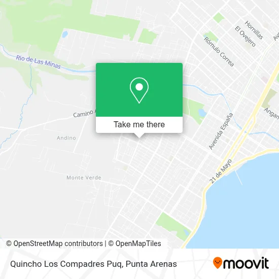 Quincho Los Compadres Puq map