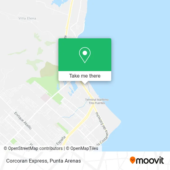Corcoran Express map