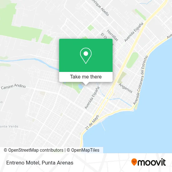 Entreno Motel map