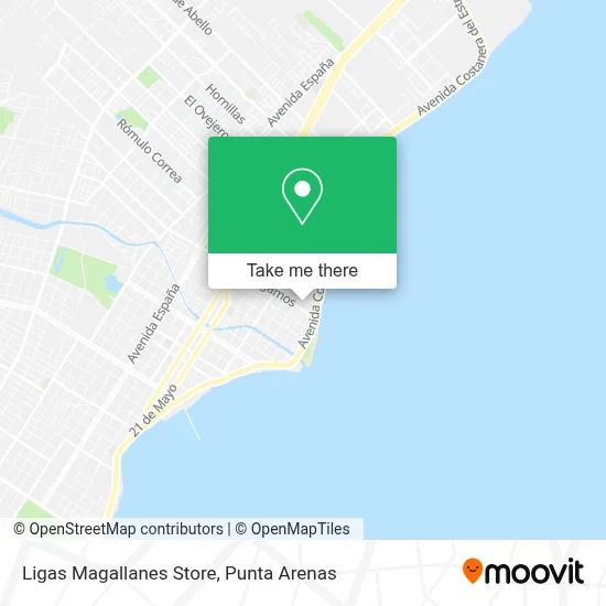Ligas Magallanes Store map
