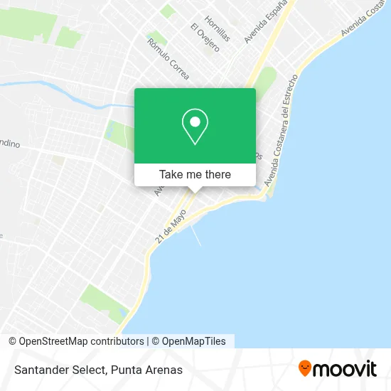 Santander Select map