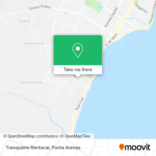 Transpaine Rentacar map