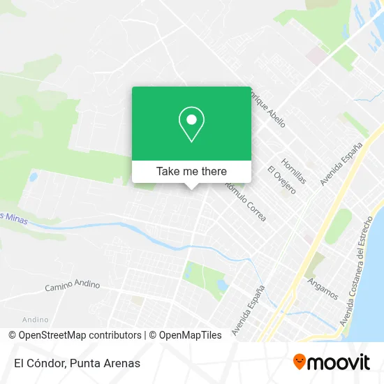 El Cóndor map