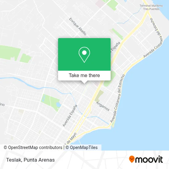 Teslak map