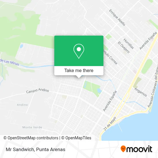 Mr Sandwich map