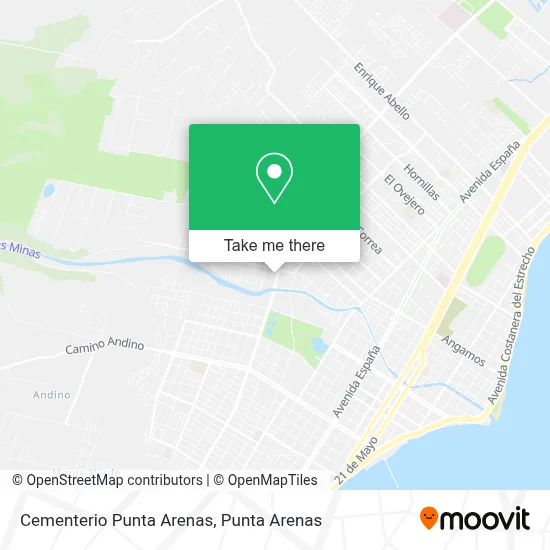 Cementerio Punta Arenas map