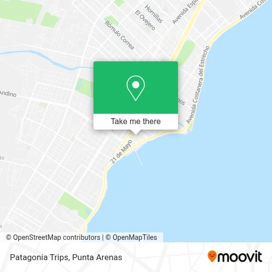 Patagonia Trips map