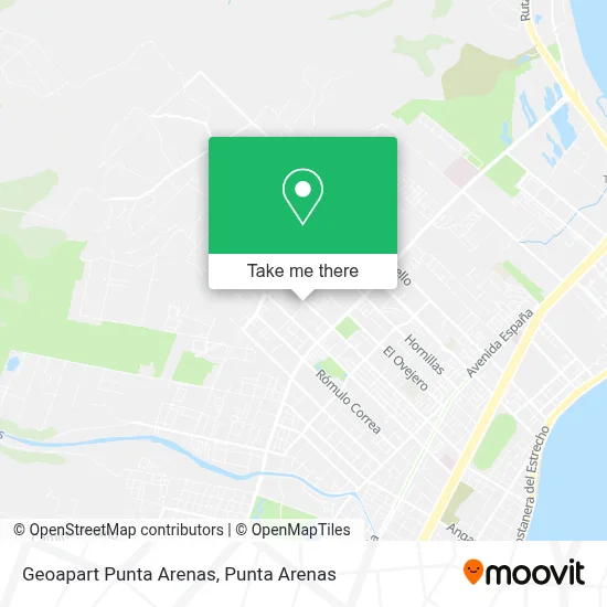 Geoapart Punta Arenas map