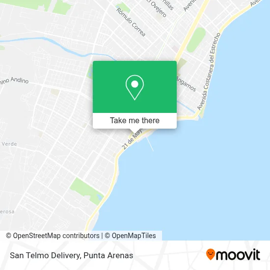 San Telmo Delivery map