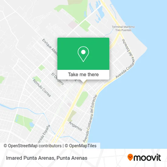 Imared Punta Arenas map